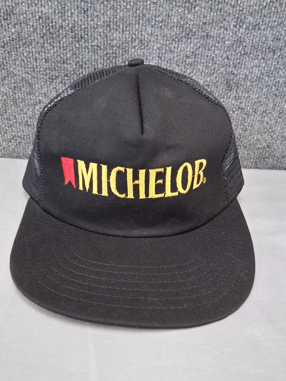Vintage Michelob Beer Hat Snapback Mesh Trucker Ballcap Made USA